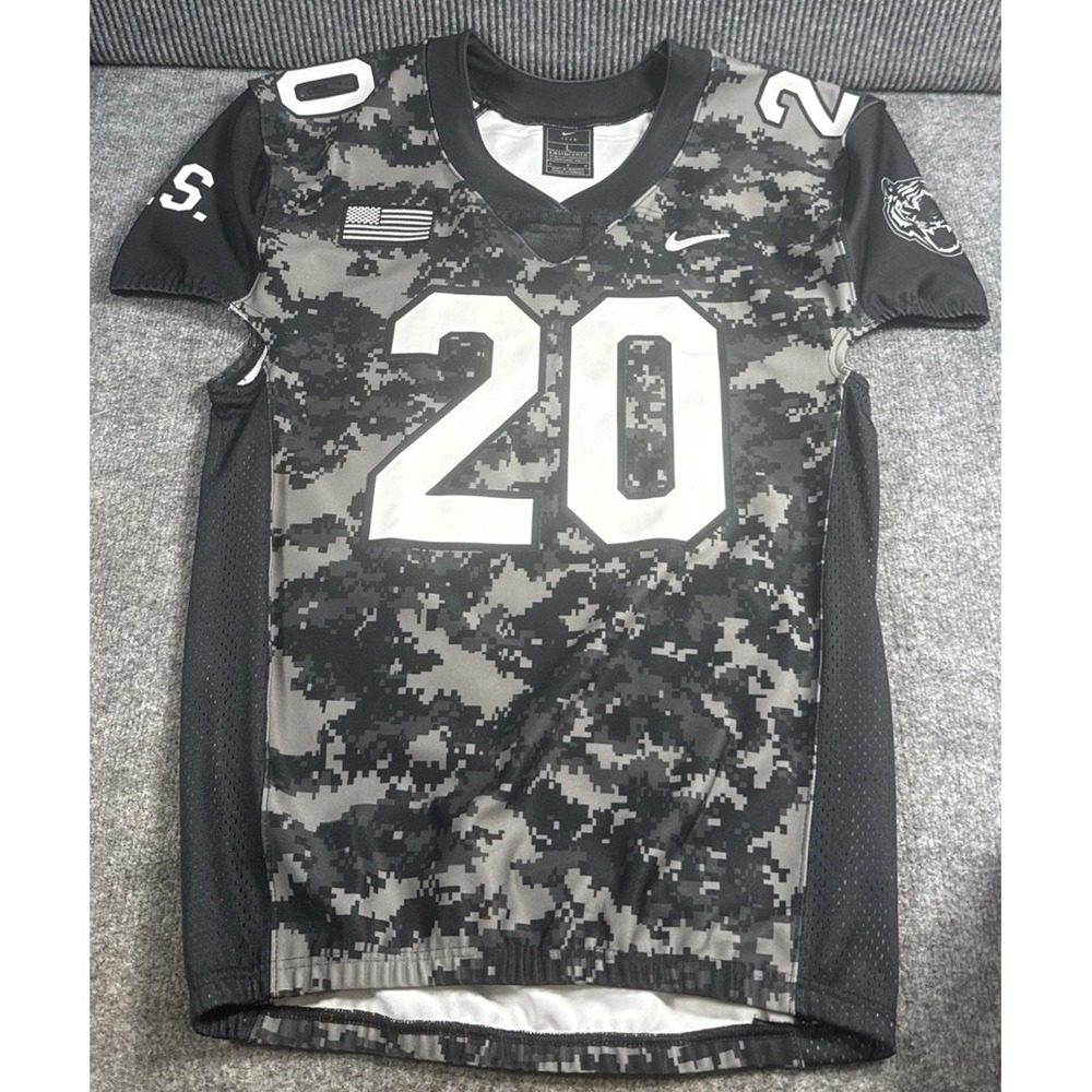 Nike Football Jersey Mens Large Black Camo Good Digital Vapor Pro USA Tigers #20